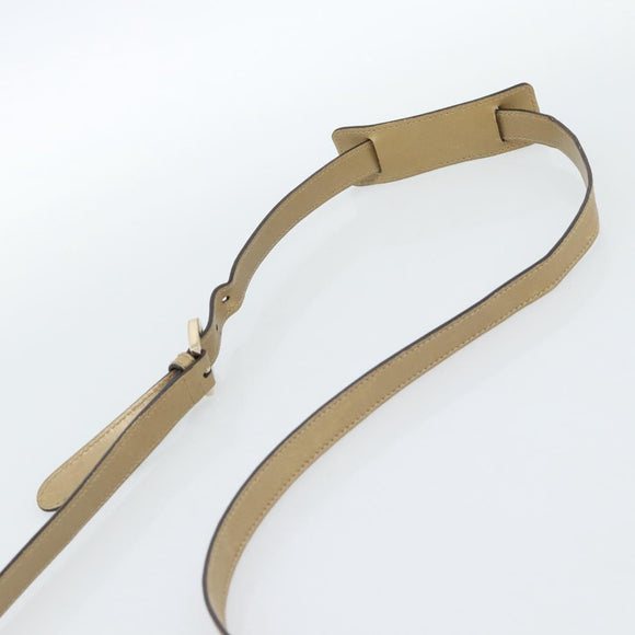 GUCCI GG Canvas Guccissima Abbey Bag Leather Beige Gold 203257 Auth ep14845