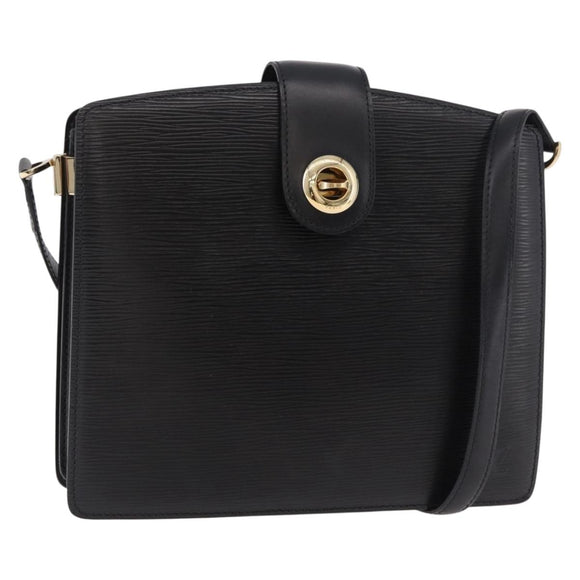 LOUIS VUITTON Epi Capucines Schoudertas Zwart M52342 LV Auth ep14847