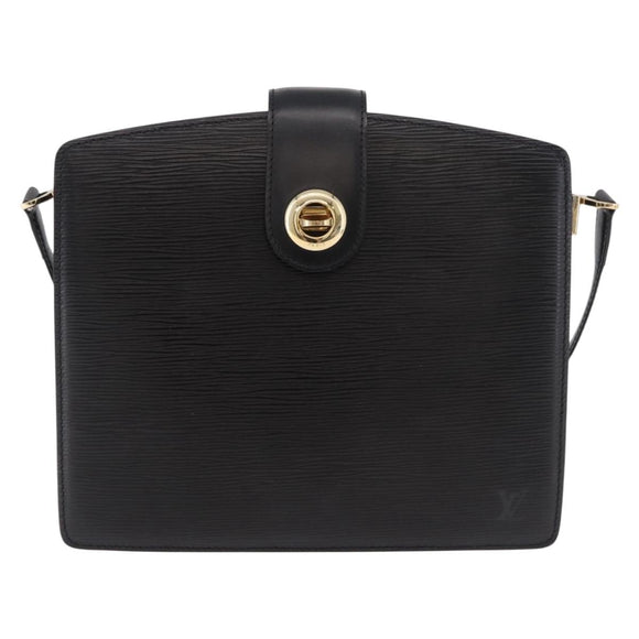 LOUIS VUITTON Epi Capucines Schoudertas Zwart M52342 LV Auth ep14847