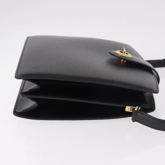 LOUIS VUITTON Epi Capucines Schoudertas Zwart M52342 LV Auth ep14847