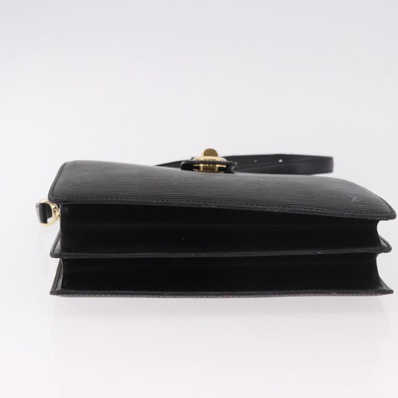 LOUIS VUITTON Epi Capucines Schoudertas Zwart M52342 LV Auth ep14847