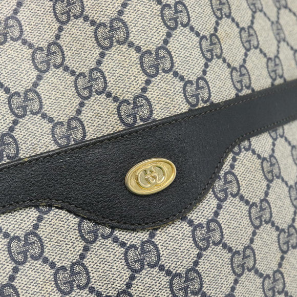 GUCCI GG Supreme Sherry Line Tote Bag PVC Navy Red 39 02 003 Auth ep14848
