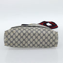 GUCCI GG Supreme Sherry Line Tote Bag PVC Navy Red 39 02 003 Auth ep14848-5