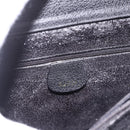 GUCCI Bamboo Hand Bag Suede Black Gold Auth ep14851-10