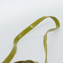 GUCCI Hand Bag Patent leather 2way Green Silver Auth ep14853-10
