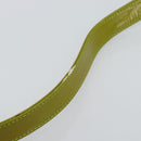 GUCCI Hand Bag Patent leather 2way Green Silver Auth ep14853-11