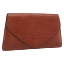 LOUIS VUITTON Epi Art Deco Clutch Bag Brown M52633 LV Auth ep14856-1