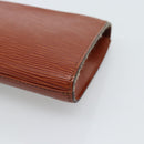 LOUIS VUITTON Epi Art Deco Clutch Bag Brown M52633 LV Auth ep14856-10
