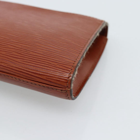 LOUIS VUITTON Epi Art Deco Clutch Bag Brown M52633 LV Auth ep14856