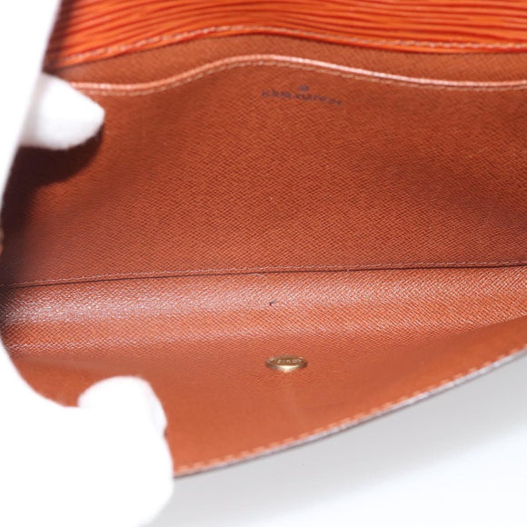LOUIS VUITTON Epi Art Deco Clutch Bag Brown M52633 LV Auth ep14856