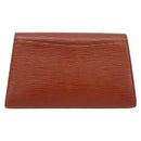LOUIS VUITTON Epi Art Deco Clutch Bag Brown M52633 LV Auth ep14856-3