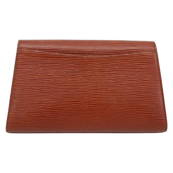 LOUIS VUITTON Epi Art Deco Clutch Bag Brown M52633 LV Auth ep14856