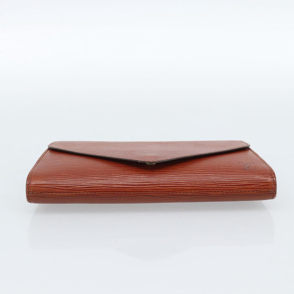 LOUIS VUITTON Epi Art Deco Clutch Bag Brown M52633 LV Auth ep14856