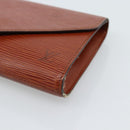 LOUIS VUITTON Epi Art Deco Clutch Bag Brown M52633 LV Auth ep14856-8