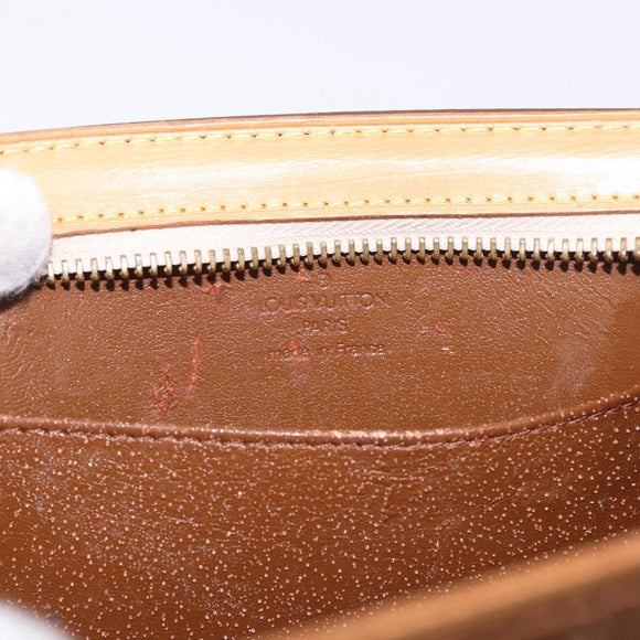 LOUIS VUITTON Monogram Vernis Mini Forsythe Hand Bag Bronze M91120 Auth ep14859