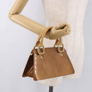 LOUIS VUITTON Monogram Vernis Mini Forsythe Hand Bag Bronze M91120 Auth ep14859-21