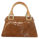 LOUIS VUITTON Monogram Vernis Mini Forsythe Hand Bag Bronze M91120 Auth ep14859-2