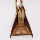 LOUIS VUITTON Monogram Vernis Mini Forsythe Hand Bag Bronze M91120 Auth ep14859-3