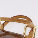 LOUIS VUITTON Monogram Vernis Mini Forsythe Hand Bag Bronze M91120 Auth ep14859-8