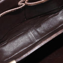 CELINE Horse Carriage Shoulder Bag Leather Brown Gold Auth ep14860-18