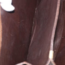 CELINE Horse Carriage Shoulder Bag Leather Brown Gold Auth ep14860-22