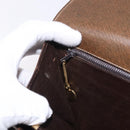 CELINE Horse Carriage Shoulder Bag Leather Brown Gold Auth ep14860-23