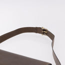 CELINE Horse Carriage Shoulder Bag Leather Brown Gold Auth ep14860-9
