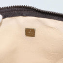 FENDI Zucca Canvas Pouch Black Brown Auth ep14861-10