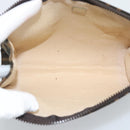 FENDI Zucca Canvas Pouch Black Brown Auth ep14861-11