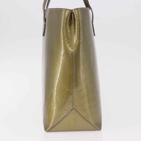 LOUIS VUITTON Monogram Vernis Wilshire GM Tote Bag Gris Art Deco LV Auth ep14862