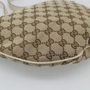 GUCCI GG Canvas Newbrit Shoulder Bag Beige Gold 169998 Auth ep14864-14