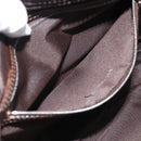 FENDI Zucca Canvas Shoulder Bag Black Brown Auth ep14866A-23