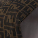 FENDI Zucca Canvas Tote Bag Black Brown gold Auth ep14867-10