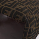 FENDI Zucca Canvas Tote Bag Black Brown gold Auth ep14867-11