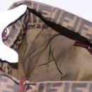 FENDI Zucca Canvas Tote Bag Black Brown gold Auth ep14867-17