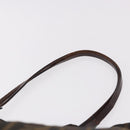 FENDI Zucca Canvas Tote Bag Black Brown gold Auth ep14867-8