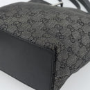 GUCCI GG Canvas Tote Bag Black Silver 31244 Auth ep14868-15