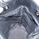 GUCCI GG Canvas Tote Bag Black Silver 31244 Auth ep14868-17
