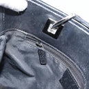 GUCCI GG Canvas Tote Bag Black Silver 31244 Auth ep14868-19