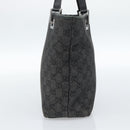 GUCCI GG Canvas Tote Bag Black Silver 31244 Auth ep14868-3