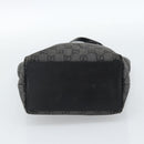 GUCCI GG Canvas Tote Bag Black Silver 31244 Auth ep14868-5