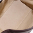 FENDI Shoulder Bag Leather Brown Gold Auth ep14874-11