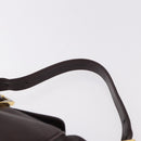FENDI Shoulder Bag Leather Brown Gold Auth ep14874-8