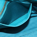 Miu Miu Hand Bag Leather 2way Blue Gold Auth ep14875A-23