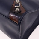 BALENCIAGA The Giant City Bag Leather Outlet 2way Navy 281770 Auth ep14879SAM-16