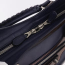 BALENCIAGA The Giant City Bag Leather Outlet 2way Navy 281770 Auth ep14879SAM-10