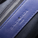 BALENCIAGA The Giant City Bag Leather Outlet 2way Navy 281770 Auth ep14879SAM-20