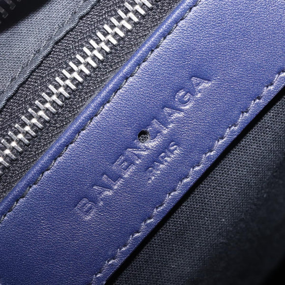 BALENCIAGA The Giant City Bag Leather Outlet 2way Navy 281770 Auth ep14879SAM