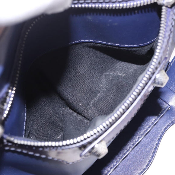 BALENCIAGA The Giant City Bag Leder Outlet 2way Navy 281770 Auth ep14879SAM