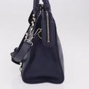 BALENCIAGA The Giant City Bag Leather Outlet 2way Navy 281770 Auth ep14879SAM-3